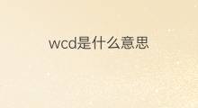 wcd是什么意思 wcd的中文翻译、读音、例句
