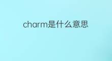charm是什么意思 charm的中文翻译、读音、例句
