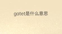gatet是什么意思 gatet的中文翻译、读音、例句