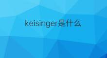 keisinger是什么意思 keisinger的中文翻译、读音、例句