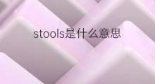 stools是什么意思 stools的中文翻译、读音、例句