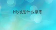kibiti是什么意思 kibiti的中文翻译、读音、例句