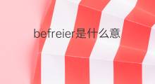 befreier是什么意思 befreier的中文翻译、读音、例句