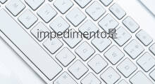 impedimento是什么意思 impedimento的中文翻译、读音、例句