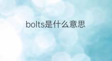 bolts是什么意思 bolts的中文翻译、读音、例句