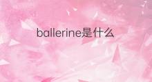 ballerine是什么意思 ballerine的翻译、读音、例句、中文解释