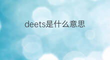 deets是什么意思 deets的中文翻译、读音、例句