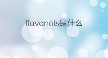 flavanols是什么意思 flavanols的中文翻译、读音、例句