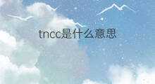 tncc是什么意思 tncc的中文翻译、读音、例句