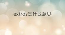 extras是什么意思 extras的中文翻译、读音、例句