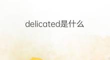 delicated是什么意思 delicated的中文翻译、读音、例句
