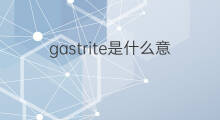 gastrite是什么意思 gastrite的翻译、读音、例句、中文解释