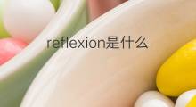 reflexion是什么意思 reflexion的中文翻译、读音、例句