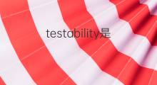 testability是什么意思 testability的中文翻译、读音、例句