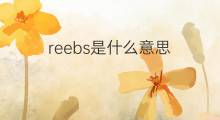 reebs是什么意思 reebs的中文翻译、读音、例句