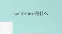 systemise是什么意思 systemise的中文翻译、读音、例句
