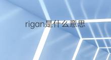 rigan是什么意思 rigan的中文翻译、读音、例句