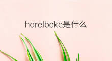 harelbeke是什么意思 harelbeke的翻译、读音、例句、中文解释