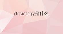 dosiology是什么意思 dosiology的中文翻译、读音、例句