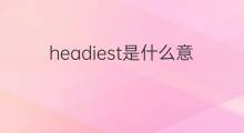 headiest是什么意思 headiest的中文翻译、读音、例句