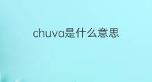 chuva是什么意思 chuva的中文翻译、读音、例句