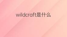 wildcraft是什么意思 wildcraft的中文翻译、读音、例句