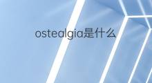 ostealgia是什么意思 ostealgia的中文翻译、读音、例句