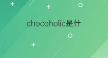 chocoholic是什么意思 chocoholic的中文翻译、读音、例句