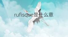 rufisque是什么意思 rufisque的中文翻译、读音、例句