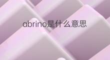 abrino是什么意思 abrino的中文翻译、读音、例句