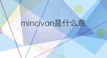 mincivan是什么意思 mincivan的中文翻译、读音、例句