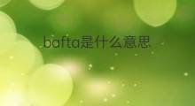 bafta是什么意思 bafta的中文翻译、读音、例句