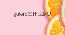 galera是什么意思 galera的中文翻译、读音、例句