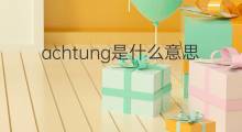 achtung是什么意思 achtung的中文翻译、读音、例句