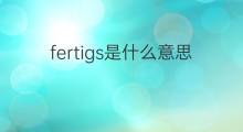 fertigs是什么意思 fertigs的中文翻译、读音、例句