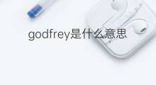 godfrey是什么意思 godfrey的中文翻译、读音、例句