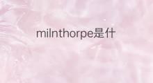 milnthorpe是什么意思 milnthorpe的中文翻译、读音、例句