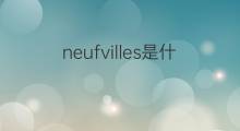 neufvilles是什么意思 neufvilles的中文翻译、读音、例句