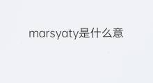 marsyaty是什么意思 marsyaty的中文翻译、读音、例句