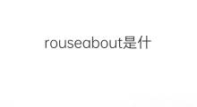 rouseabout是什么意思 rouseabout的中文翻译、读音、例句