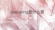 queueing是什么意思 queueing的翻译、读音、例句、中文解释