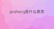prahecq是什么意思 prahecq的翻译、读音、例句、中文解释