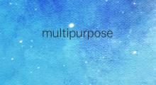 multipurpose是什么意思 multipurpose的翻译、读音、例句、中文解释