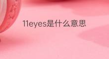11eyes是什么意思 11eyes的翻译、读音、例句、中文解释