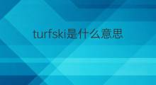 turfski是什么意思 turfski的翻译、读音、例句、中文解释