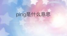 ping是什么意思 ping的翻译、读音、例句、中文解释