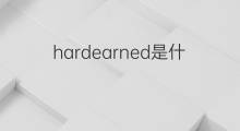 hardearned是什么意思 hardearned的翻译、读音、例句、中文解释