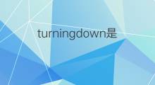 turningdown是什么意思 turningdown的翻译、读音、例句、中文解释
