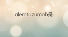 alemtuzumab是什么意思 alemtuzumab的翻译、读音、例句、中文解释