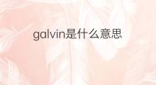 galvin是什么意思 galvin的翻译、读音、例句、中文解释